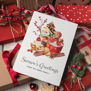 Seizoen Groeten Gingerbread Christmas Feestdagenkaart