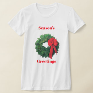 Seizoen Groeten Krans T-shirt