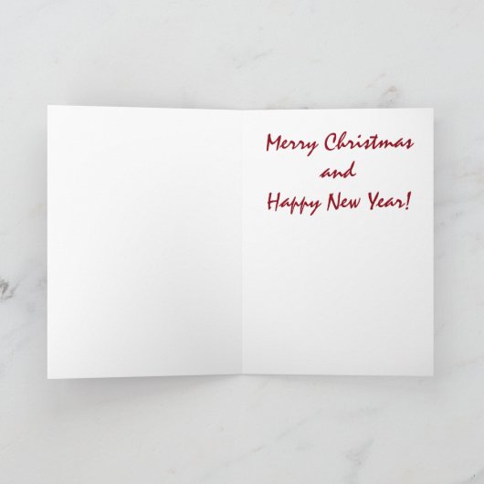 Seizoen Groetjes- Oceaan vis kerst Kaart (Binnen)