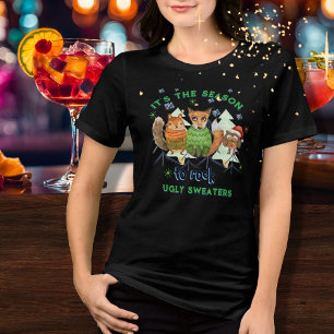 Seizoen om lelijke trui bosdieren te rocken Tri-Blend shirt
