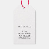 Seizoen om te zijn Jolly Christmas Pop Door Cadeaulabel (Achterkant)