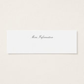 Seizoen Prediker Naam Gift Label Visitekaartje (Achterkant)