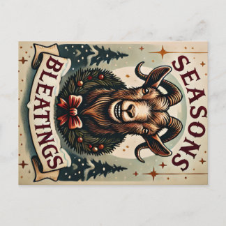 Seizoen van Bleatings - Feestelijke Geit Briefkaar Briefkaart