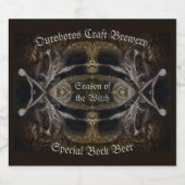 SEIZOEN VAN DE HEKS BIER ETIKET (Enkel label)