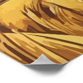 Seizoen van de tarweoogst poster (Hoek)