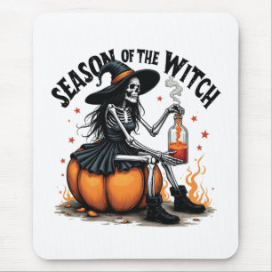 Seizoen van de Witch Spooky Halloween Witch Muismat