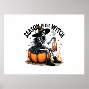 Seizoen van de Witch Spooky Halloween Witch Poster