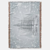 Seizoen van Joy Winter Trees Deken (Voorkant Verticaal)