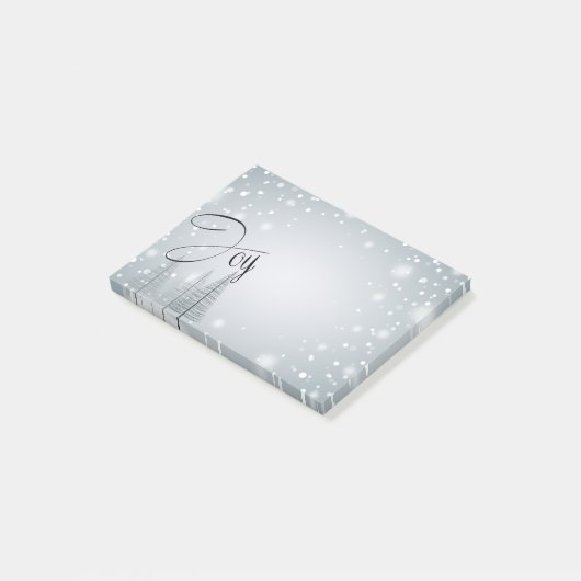 Seizoen van Joy Winter Trees Post-it® Notes (Schuin)