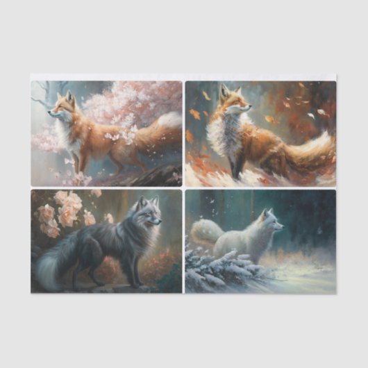 Seizoen van Vossen Tissuepapier (Voorkant)