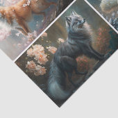 Seizoen van Vossen Tissuepapier (Detail)