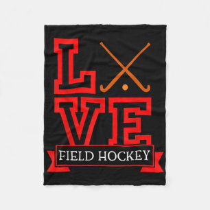 Seizoen veldhockey Stick En Puck-fun Veldhockey Fleece Deken
