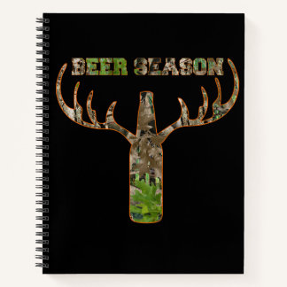 Seizoen voor de jacht op bier - Gift for Hunter Notitieboek