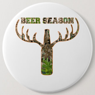 Seizoen voor de jacht op bier - Gift for Hunter Ronde Button 6,0 Cm