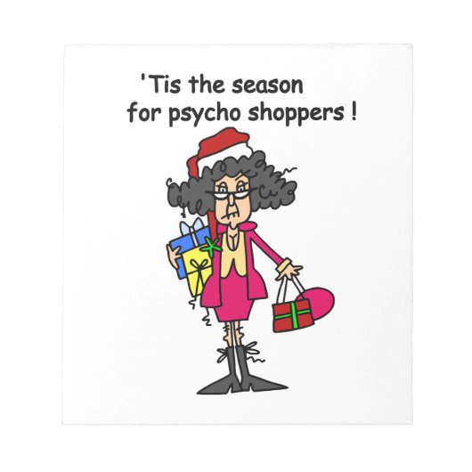Seizoen voor Psycho Shoppers Notitieblok (Voorkant)