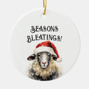 Seizoenen Bleatings Schaap Kerstmis ornament