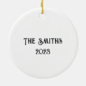 Seizoenen Bleatings Schaap Kerstmis ornament (Achterkant)