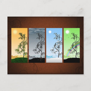 Seizoenen Briefkaart