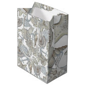 Seizoenen en scheepsankertouw medium cadeauzakje (Voorkant Gekanteld)