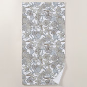 Seizoenen en scheepsankertouw strandlaken (Voorkant)