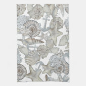 Seizoenen en scheepsankertouw theedoek (Verticaal)