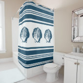 Seizoenen en strepen douchegordijn (In situ)