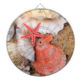 Seizoenen en zeeschildpadden in de zand dartbord (Voorkant)