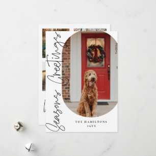 Seizoenen Gegroet Moderne Minimale Kaart