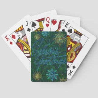 Seizoenen Groeten Groen Pokerkaarten