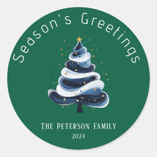 Seizoenen Groeten Sticker (Voorkant)