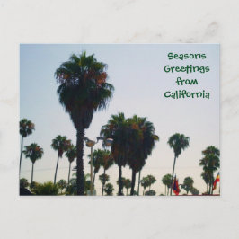 SEIZOENEN GROETEN UIT CALIFORNIË BRIEFKAART