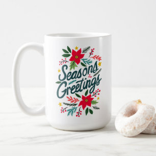 SEIZOENEN GROETJES Schattigee Kerst Feestdagen Bla Koffiemok
