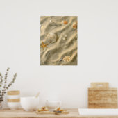 Seizoenen in de zand poster (Keuken)