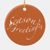 Seizoenen op de kerstversiering van het strand keramisch ornament (Achterkant)