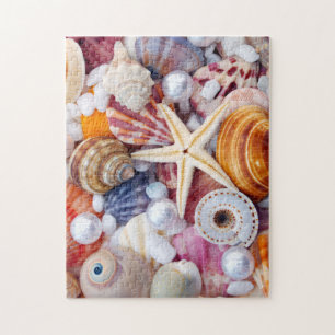 Seizoenen op het strand legpuzzel