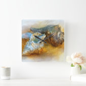 Seizoenen op het strand vierkante klok (Huis)