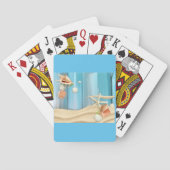 Seizoenen op zand pokerkaarten (Achterkant)