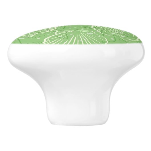 Seizoenen schetsen keramische knop (Zijkant)