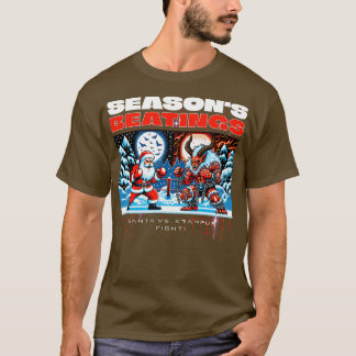 Seizoenen Sinterklaas vs Krampus T-shirt