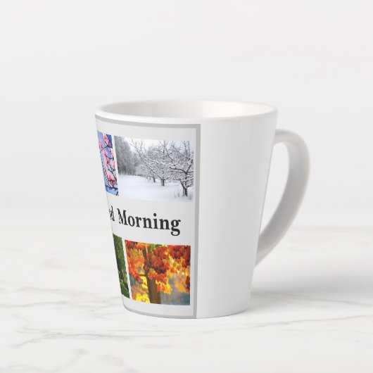 Seizoenen van het jaar latte mok (Rechterhoek)