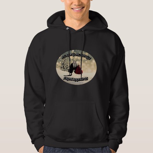 Seizoenen van Krampus - kersthoodie Hoodie (Voorkant)