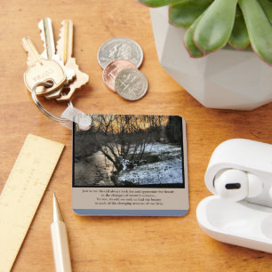 Seizoenen van ons leven Inspirerend Sleutelhanger