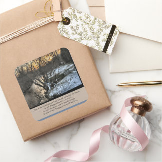 Seizoenen van ons leven Inspirerend Vierkante Sticker