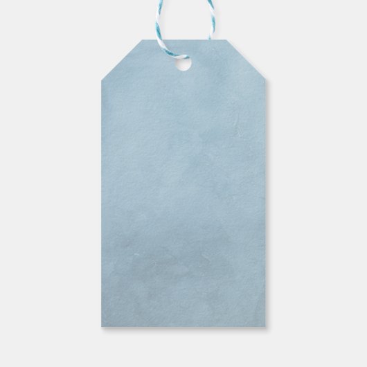 Seizoenen Vergroeten Winter Deer en Pine Trees Cadeaulabel (Achterkant)