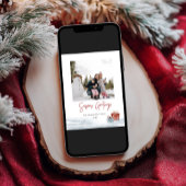 Seizoenen Vergroeten Winter Gift Holiday Card Feestdagenkaart