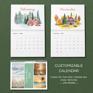 Seizoenen Waterverf 2026 Kalender   Artistieke Nat
