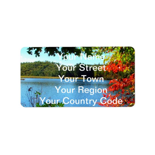 Seizoenen wijzigen natuurlijk etiket (Voorkant)