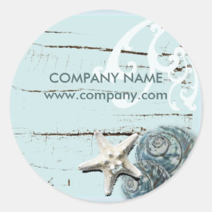 Seizoenen zeeduivel ronde sticker