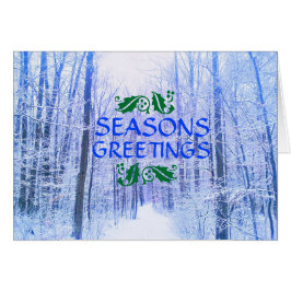 SEIZOENGREETTE WINTERKAART VOOR BOSSEN