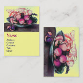 SEIZOENGROENEN, boomstammen en gele bladeren Visitekaartje (Voorkant / Achterkant)